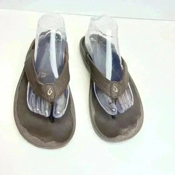Olukai Ohana Dark Java Comfort Flip Flop Sandal Women's US Size 11 - Picture 6 of 7
